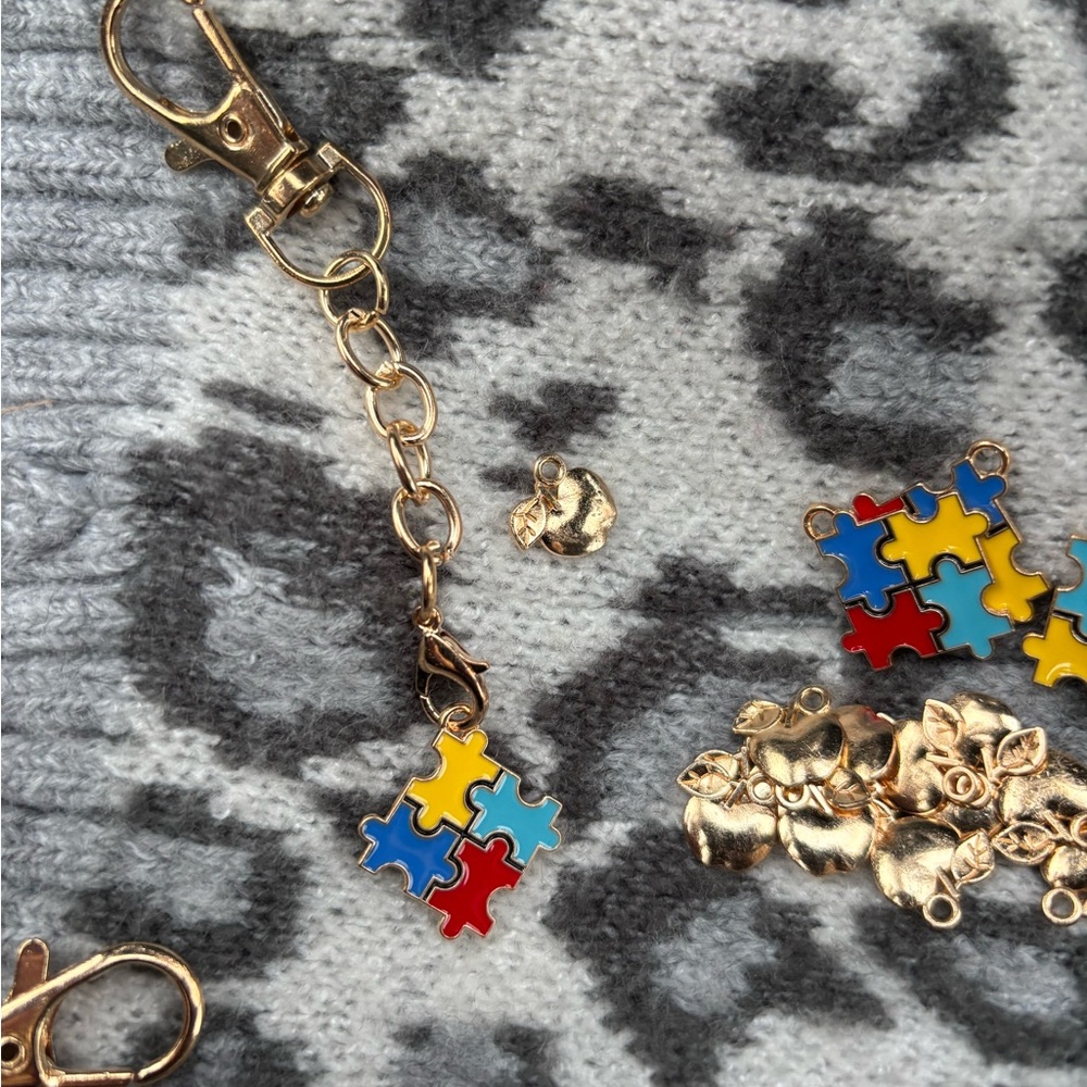 (4) Teacher Support Staff Gifts Custom Purse Charms!